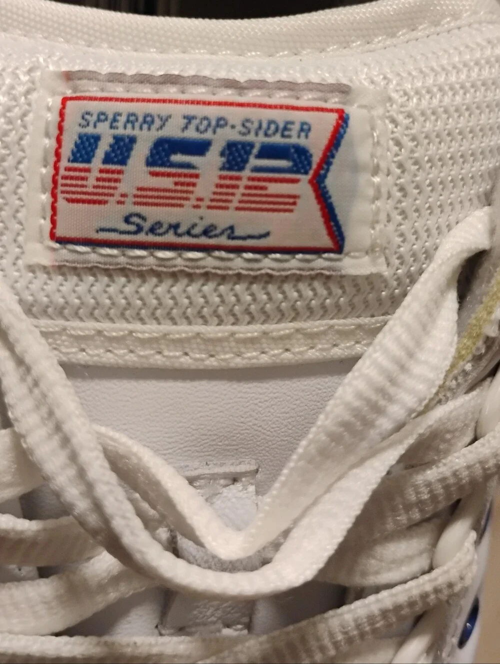 Sperry U.S. 12 Top-Sider Men's Size 10.5 M White Leather Sneaker Sample Shoes